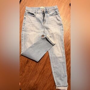 LOFT Light Blue Cropped Ankle Jeans